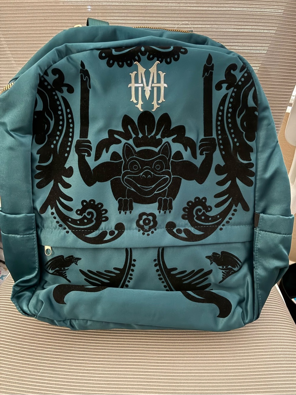 Disney Haunted Mansion Gargoyle Wallpaper Backpack NWT - Picture 3 of 6